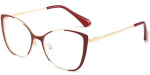 Cat Eye Prescription Glasses Melody Red - Women Spring Hinge Glasses
