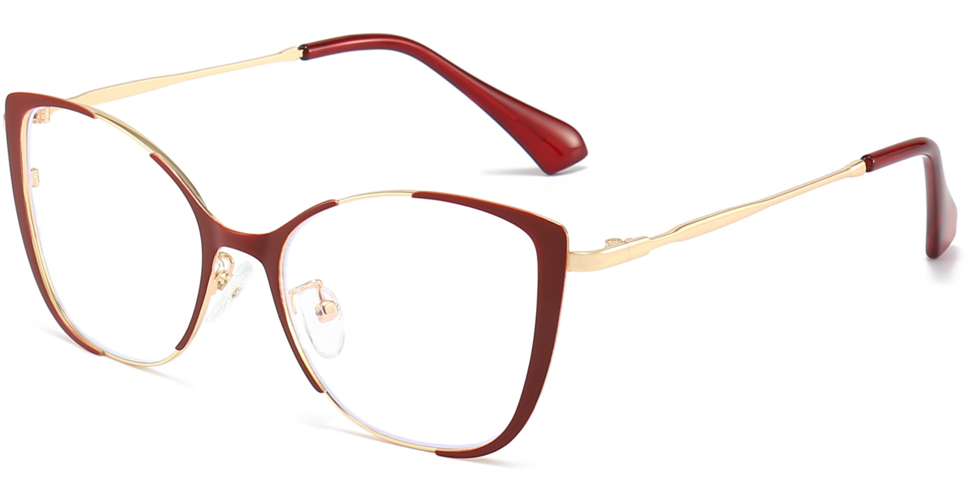 Cat Eye Prescription Glasses Melody Red – Women Spring Hinge Glasses