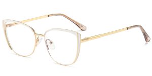 Cat Eye Prescription Glasses Upland White